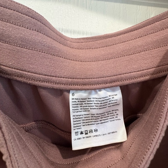 Lululemon Softstreme HR Pant Size 6 Brown Tan Regular Inseam EUC - Picture 4 of 6